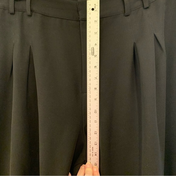 Eloquii black pleated wide leg dress pant with pockets. Size 16‎ - Picture 10 of 14